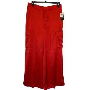 Lauren Ralph Lauren Women’s NWT red cargo wild leg dress pants size 12